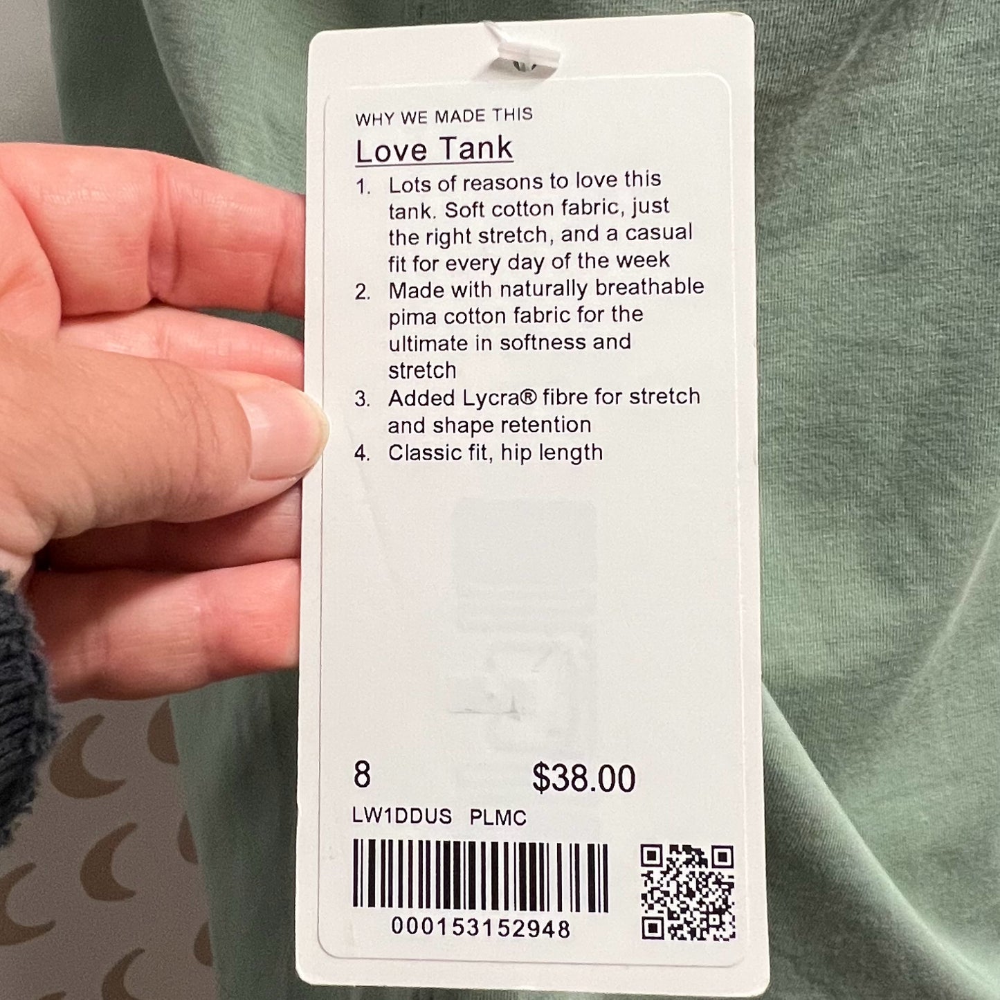 Lululemon Size 8 Tank Top